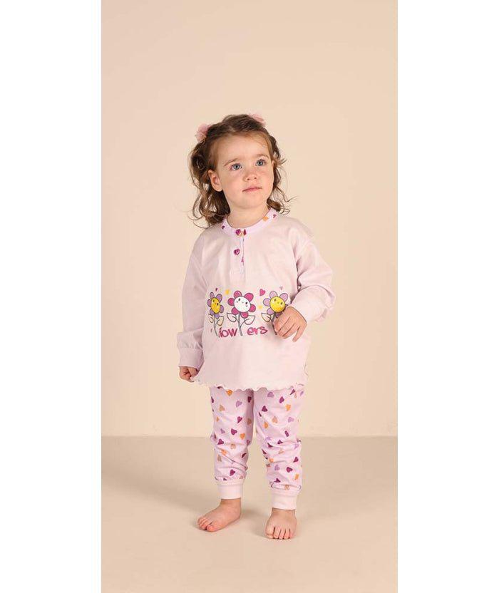 Pigiama Gary neonata manica lunga puro cotone jersey bambina Z10005 - Caos Intimo Donna - Uomo - Bambini - Casa - Gary