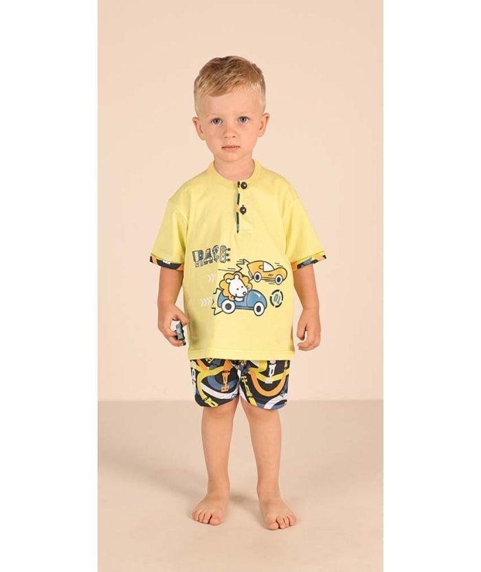 Pigiama Gary neonato manica corta puro cotone jersey Z15032 - Caos Intimo Donna - Uomo - Bambini - Casa - Gary