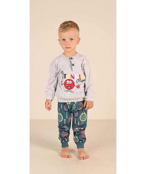 Pigiama Gary neonato manica lunga puro cotone jersey Z10013 - Caos Intimo Donna - Uomo - Bambini - Casa - Gary
