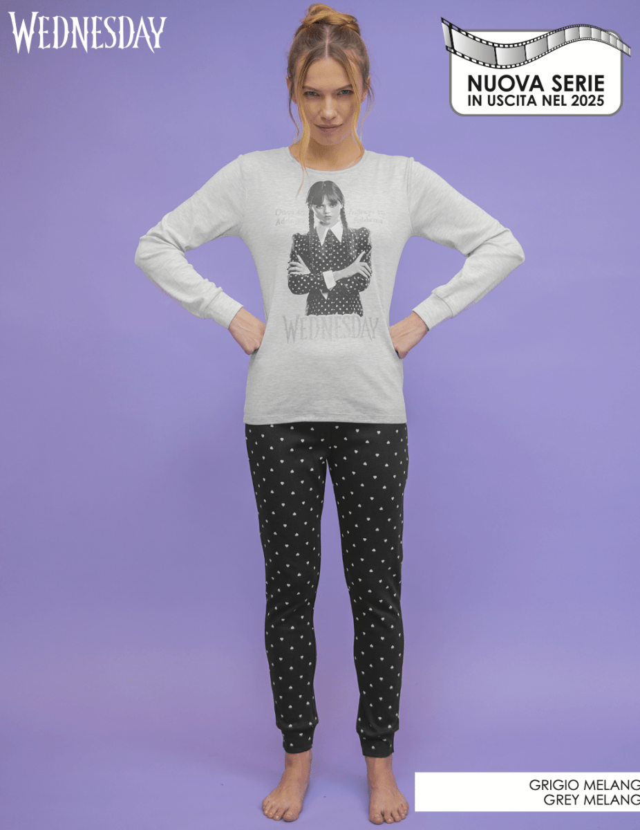 Pigiama interlock donna Wednesday EWD2697 - Caos Intimo Donna - Uomo - Bambini - Casa - Sabor