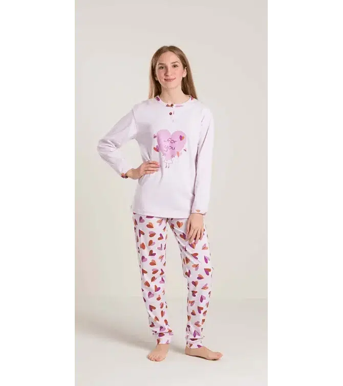 Pigiama interlock ragazza Gary V40004 - Caos Intimo Donna - Uomo - Bambini - Casa - Gary