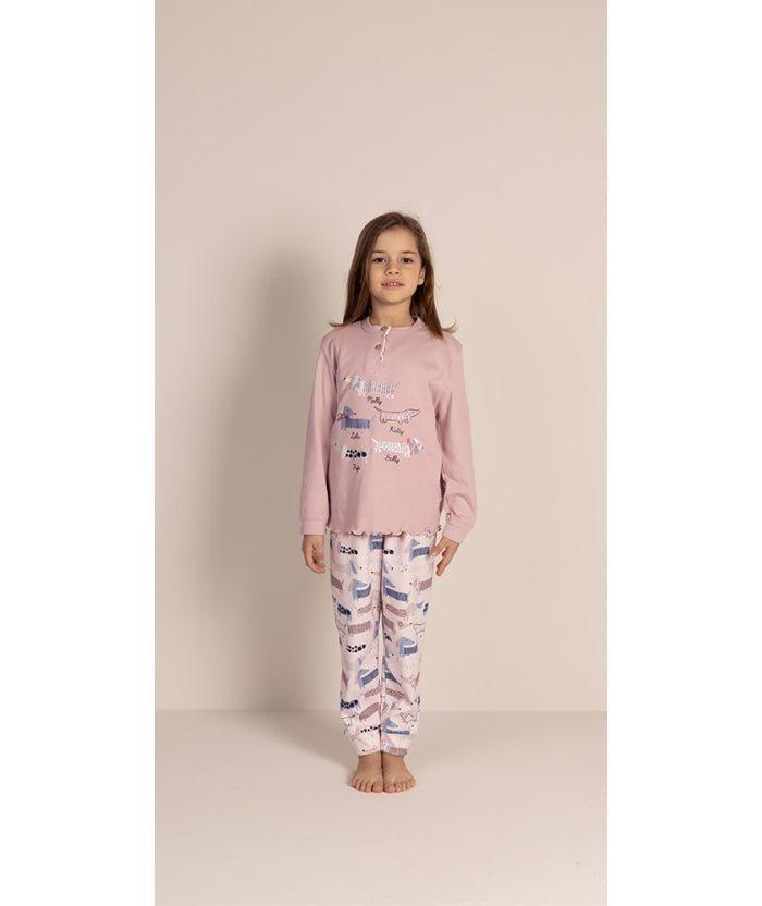 Pigiama invernale bambina interlock Gary 2022 - Caos Intimo Donna - Uomo - Bambini - Casa - Gary