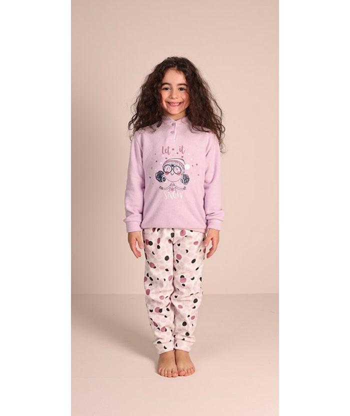 Pigiama invernale bambina punto milano Gary 2074 - Caos Intimo Donna - Uomo - Bambini - Casa - Gary