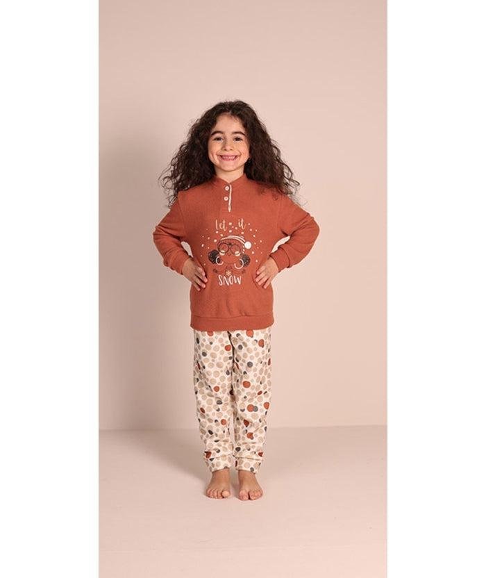 Pigiama invernale bambina punto milano Gary 3074 - Caos Intimo Donna - Uomo - Bambini - Casa - Gary
