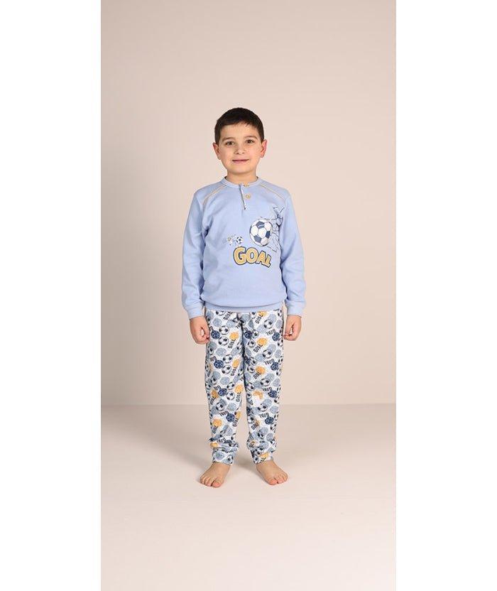 Pigiama invernale bambino interlock Gary 2036 - Caos Intimo Donna - Uomo - Bambini - Casa - Gary