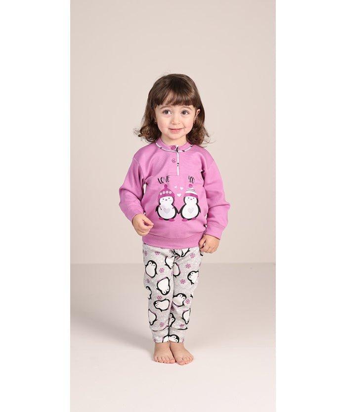 Pigiama invernale Neonata interlock serafino con due bottoni Gary 1030 - Caos Intimo Donna - Uomo - Bambini - Casa - Gary