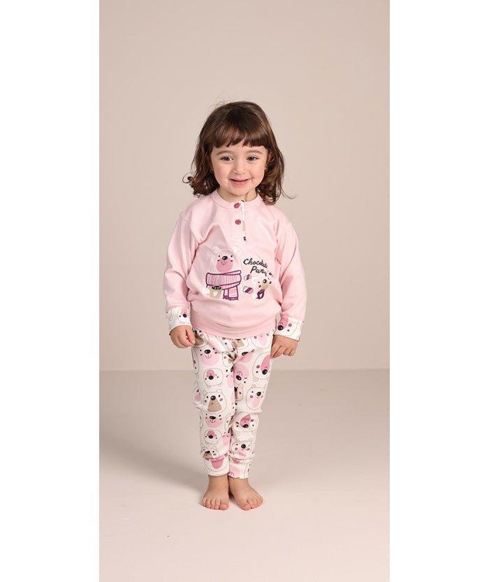 Pigiama invernale Neonata interlock serafino con due bottoni Gary 1034 - Caos Intimo Donna - Uomo - Bambini - Casa - Gary
