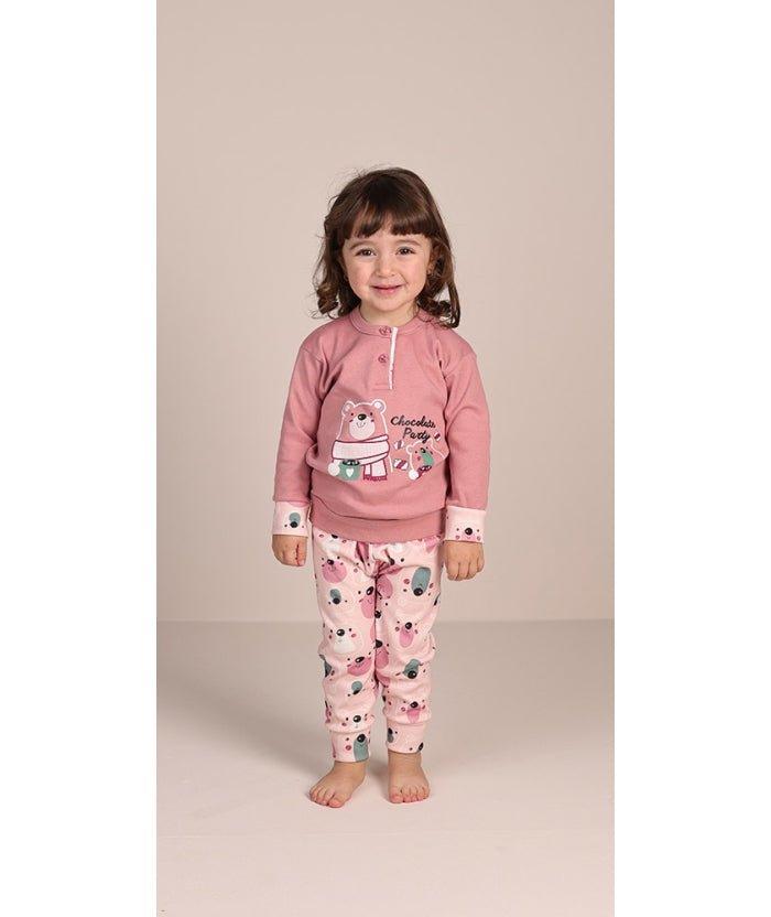 Pigiama invernale Neonata interlock serafino con due bottoni Gary 1034 - Caos Intimo Donna - Uomo - Bambini - Casa - Gary