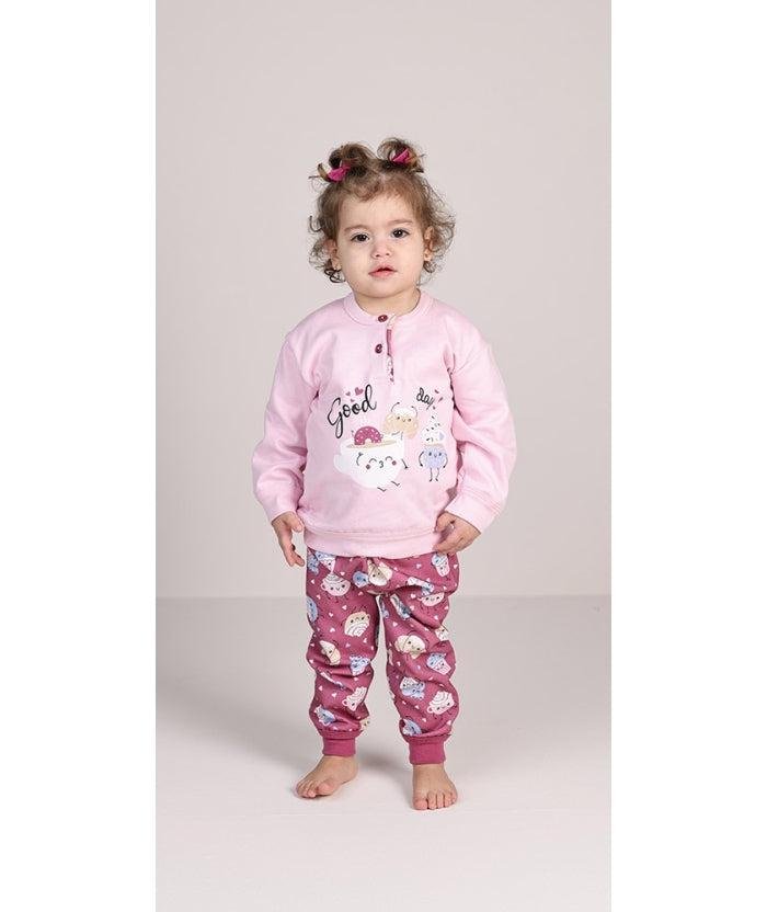 Pigiama invernale Neonata serafino con due bottoni felpa Gary 1050 - Caos Intimo Donna - Uomo - Bambini - Casa - Gary