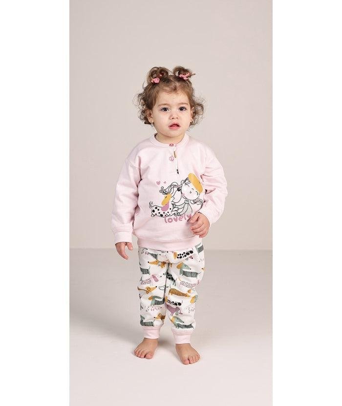 Pigiama invernale Neonata serafino con due bottoni felpa Gary 1052 - Caos Intimo Donna - Uomo - Bambini - Casa - Gary