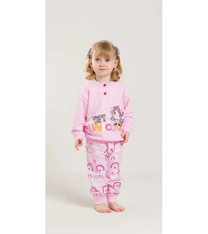 Pigiama invernale Neonata serafino con due bottoni felpa Gary V10021 - Caos Intimo Donna - Uomo - Bambini - Casa - Gary