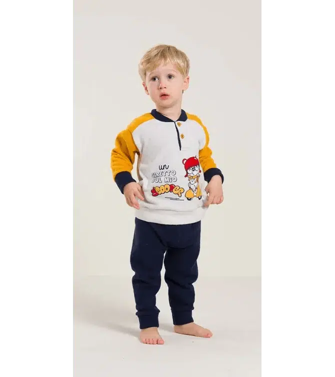 Pigiama invernale neonato bambino Gary in punto Milano V10059 - Caos Intimo Donna - Uomo - Bambini - Casa - Gary