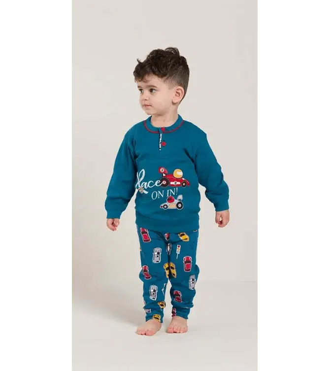 Pigiama invernale Neonato interlock serafino con due bottoni Gary V10010 - Caos Intimo Donna - Uomo - Bambini - Casa - Gary