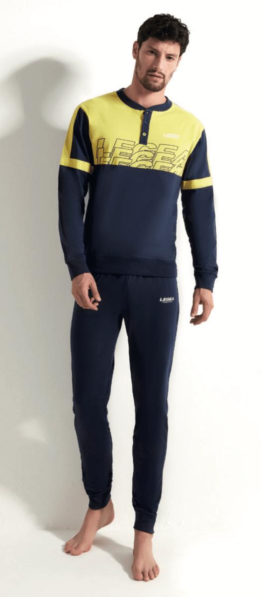 Pigiama lungo uomo Legea 100% cotone PG49630 - Caos Intimo Donna - Uomo - Bambini - Casa - Legea