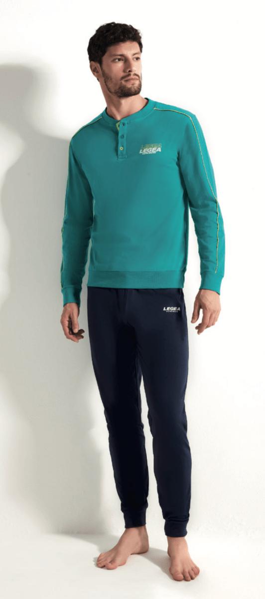 Pigiama lungo uomo Legea 100% cotone PG49654 - Caos Intimo Donna - Uomo - Bambini - Casa - Legea