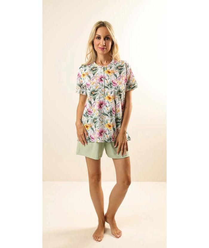 Pigiama mezza manica pantaloncino donna Jersey Gary Z55076 - Caos Intimo Donna - Uomo - Bambini - Casa - Gary