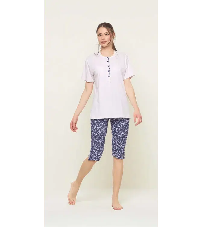 Pigiama mezza manica pinocchietto donna Jersey Gary U55095 - Caos Intimo Donna - Uomo - Bambini - Casa - Gary