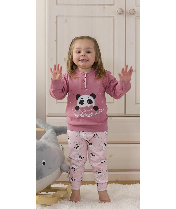 Pigiama invernale Neonata interlock serafino bambina Gary 1154