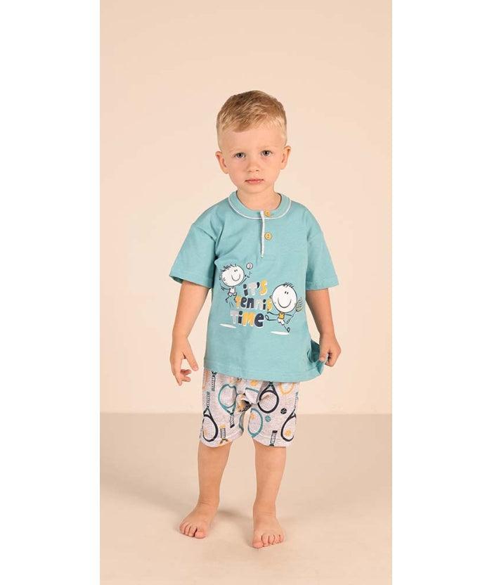 Pigiama Gary neonato manica corta puro cotone jersey Z15033