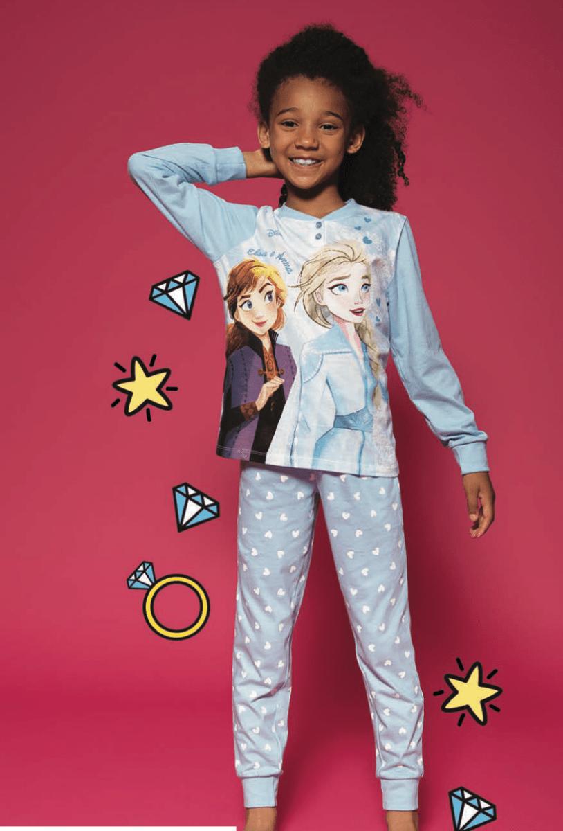 Pigiama puro cotone Frozen Disney estivo bambina baby DY50A2264 - Caos Intimo Donna - Uomo - Bambini - Casa - Disney