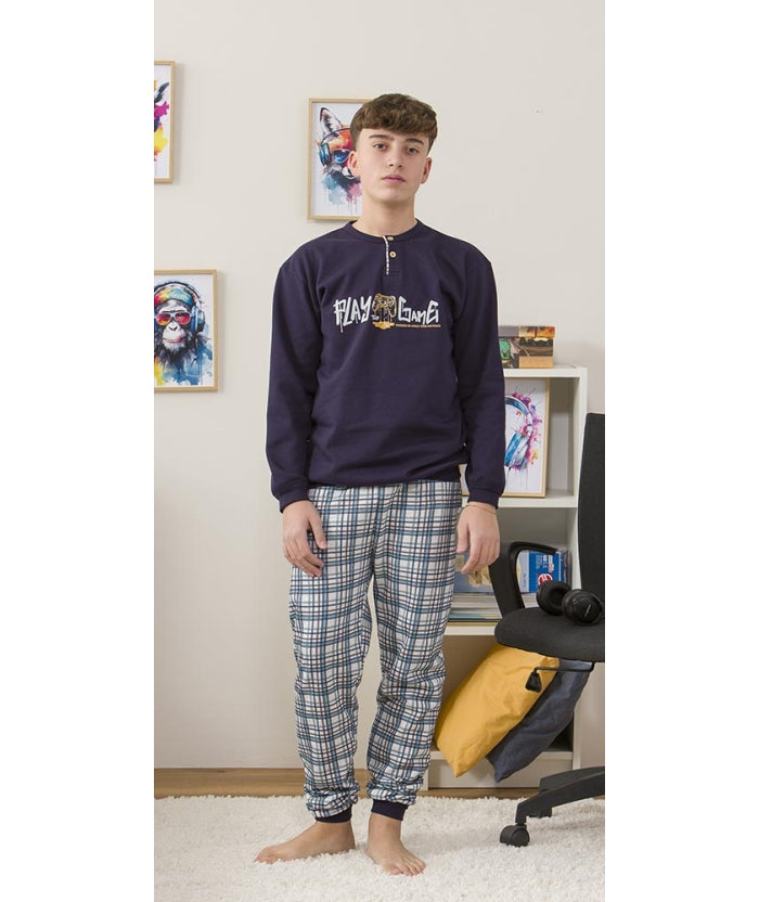 Pigiama felpato ragazzo Gary 4156