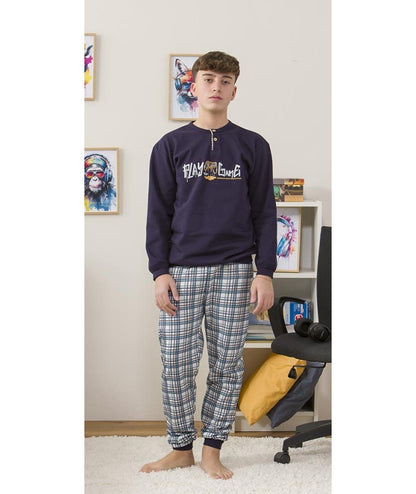 Pigiama felpato ragazzo Gary 4156