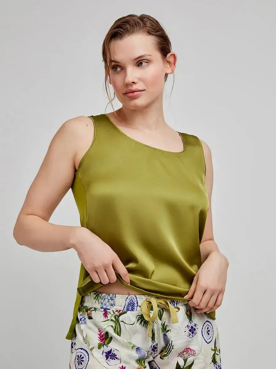 Pigiama spalla larga pantalone corto donna raso Gisela 20261 - Caos Intimo Donna - Uomo - Bambini - Casa - Gisela