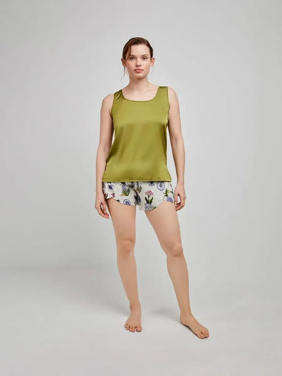 Pigiama spalla larga pantalone corto donna raso Gisela 20261 - Caos Intimo Donna - Uomo - Bambini - Casa - Gisela