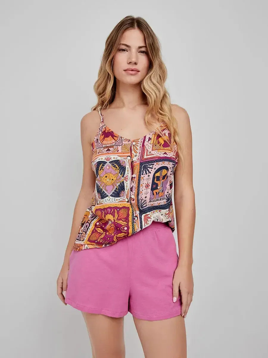 Pigiama spallina stretta donna cotone Gisela 2/20272 - Caos Intimo Donna - Uomo - Bambini - Casa - Gisela