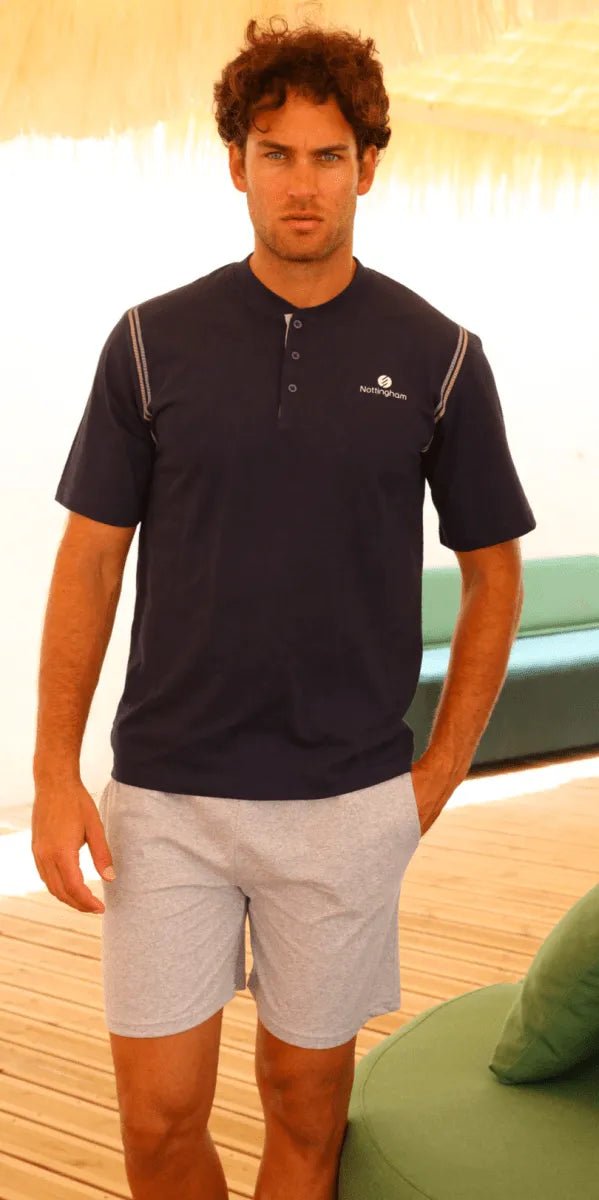 Pigiama tre pezzi uomo Nottingham 100% cotone NPA752 - Caos Intimo Donna - Uomo - Bambini - Casa - Nottingham