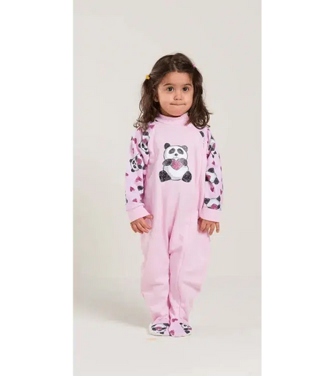 Pigiama tutone invernale neonata bambina Gary felpa V10026 - Caos Intimo Donna - Uomo - Bambini - Casa - Gary