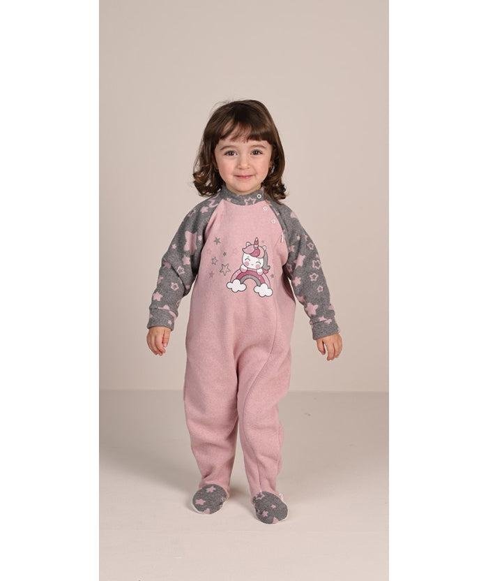 Pigiama tutone invernale neonata bambina Gary in punto Milano 1085 - Caos Intimo Donna - Uomo - Bambini - Casa - Gary