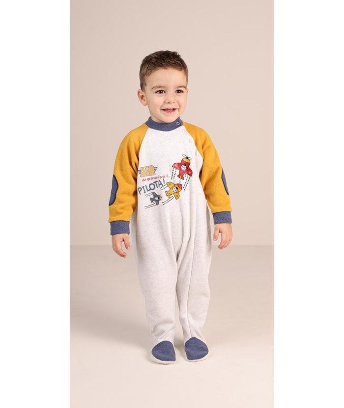 Pigiama tutone invernale neonato bambino Gary in punto Milano 1069 - Caos Intimo Donna - Uomo - Bambini - Casa - Gary