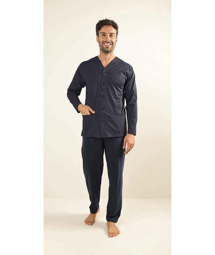 Pigiama uomo aperto Gary calibrato jersey puro cotone Z60021CONF - Caos Intimo Donna - Uomo - Bambini - Casa - Gary