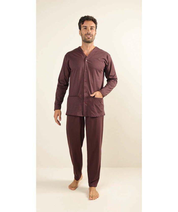 Pigiama uomo aperto Gary calibrato jersey puro cotone Z60021CONF - Caos Intimo Donna - Uomo - Bambini - Casa - Gary