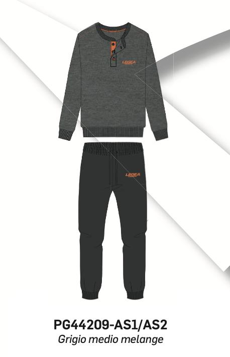 Pigiama uomo calibrato Legea caldo cotone interlock PG44209X - Caos Intimo Donna - Uomo - Bambini - Casa - Legea