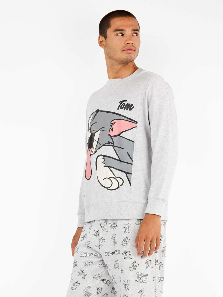 Pigiama uomo Gisela girocollo in caldo cotone Tom & Jerry 20350 - Caos Intimo Donna - Uomo - Bambini - Casa - Gisela