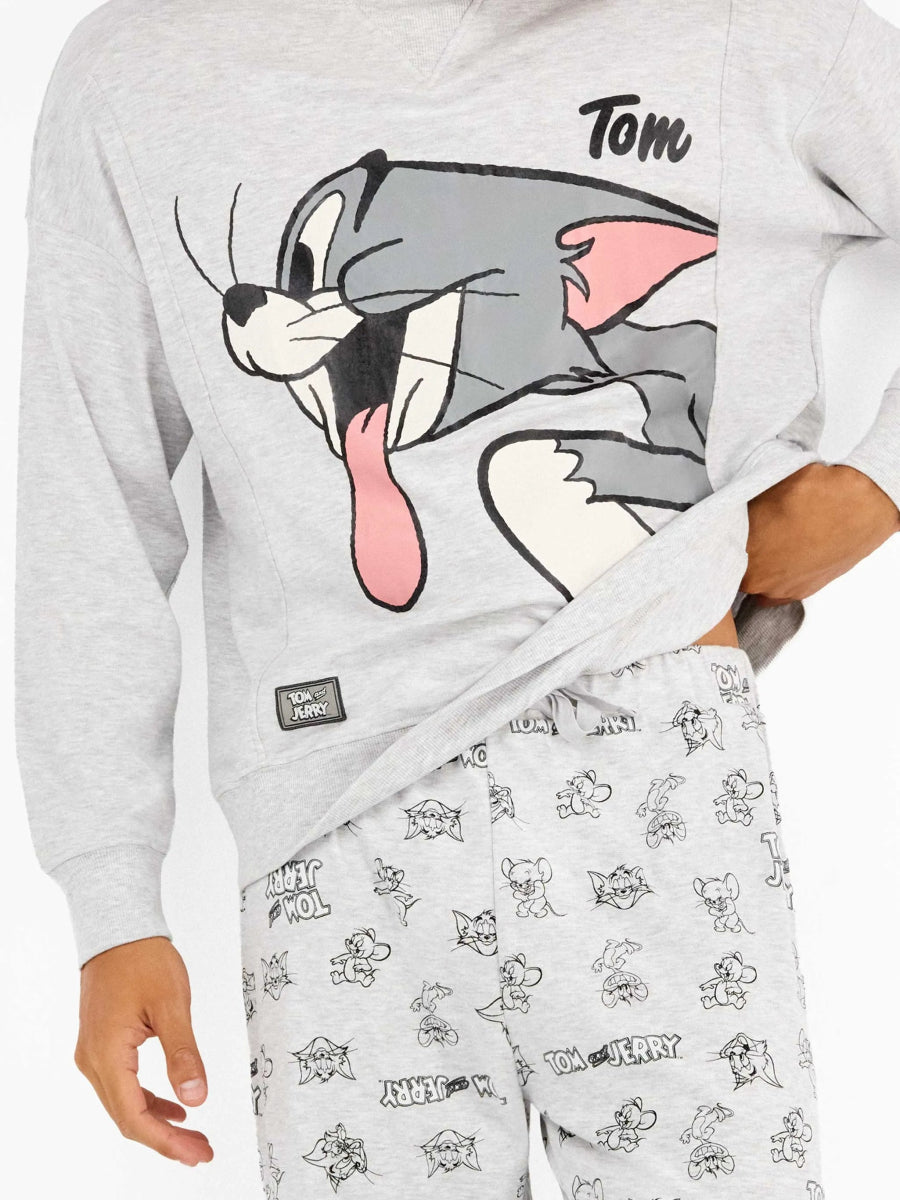 Pigiama uomo Gisela girocollo in caldo cotone Tom & Jerry 20350 - Caos Intimo Donna - Uomo - Bambini - Casa - Gisela