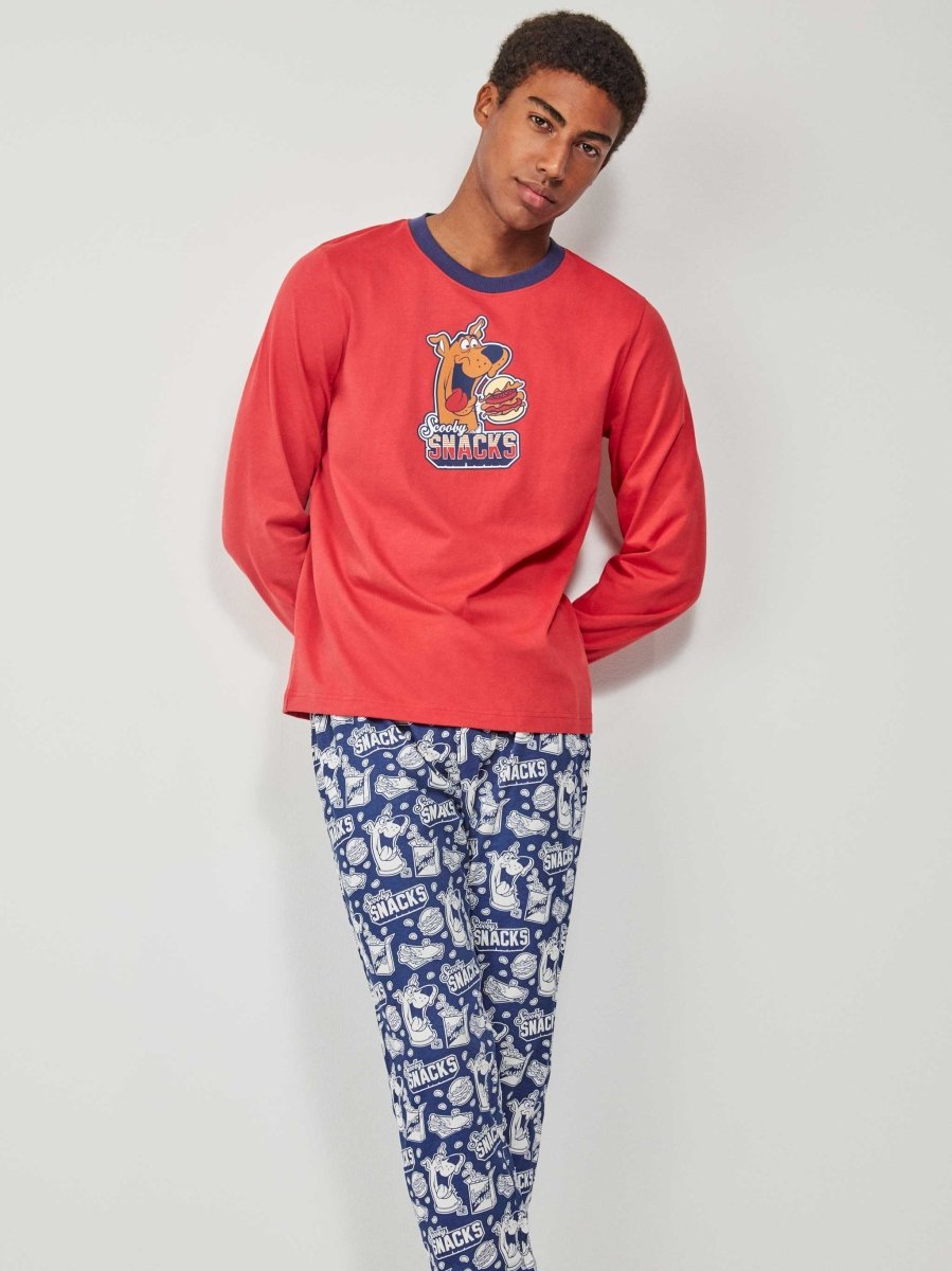 Pigiama uomo Gisela girocollo interlock Scooby - Doo 20246 - Caos Intimo Donna - Uomo - Bambini - Casa - Gisela