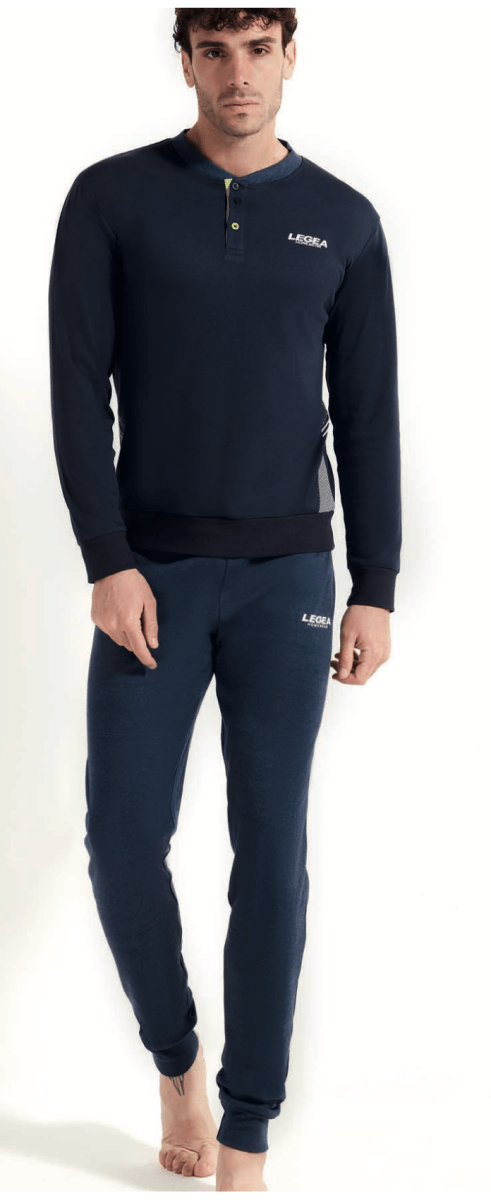 Pigiama uomo Legea caldo cotone interlock LPA046 - Caos Intimo Donna - Uomo - Bambini - Casa - Legea