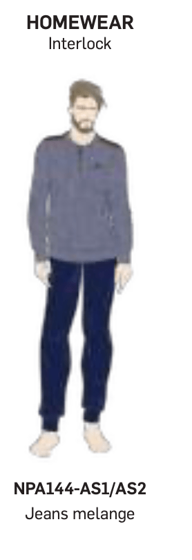 Pigiama uomo Nottingham caldo cotone interlock NPA144 - Caos Intimo Donna - Uomo - Bambini - Casa - Nottingham
