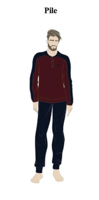 Pigiama uomo Nottingham pile PG44816 - Caos Intimo Donna - Uomo - Bambini - Casa - Nottingham