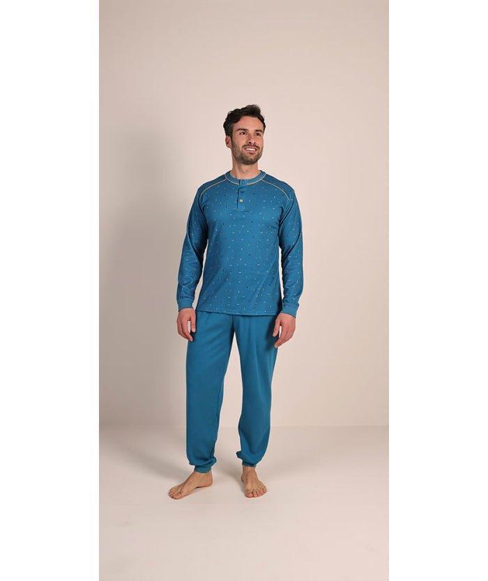 Pigiama uomo serafino invernale interlock Gary 6020 - Caos Intimo Donna - Uomo - Bambini - Casa - Gary