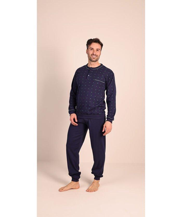 Pigiama uomo serafino invernale interlock Gary 6038 - Caos Intimo Donna - Uomo - Bambini - Casa - Gary