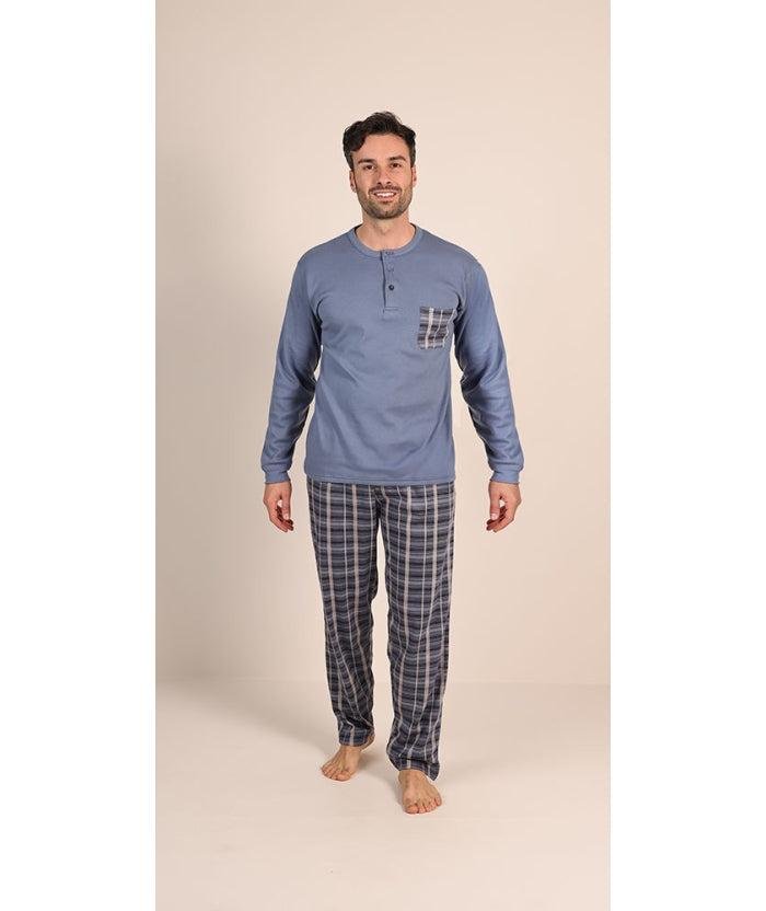 Pigiama uomo serafino invernale interlock Gary 6040 - Caos Intimo Donna - Uomo - Bambini - Casa - Gary