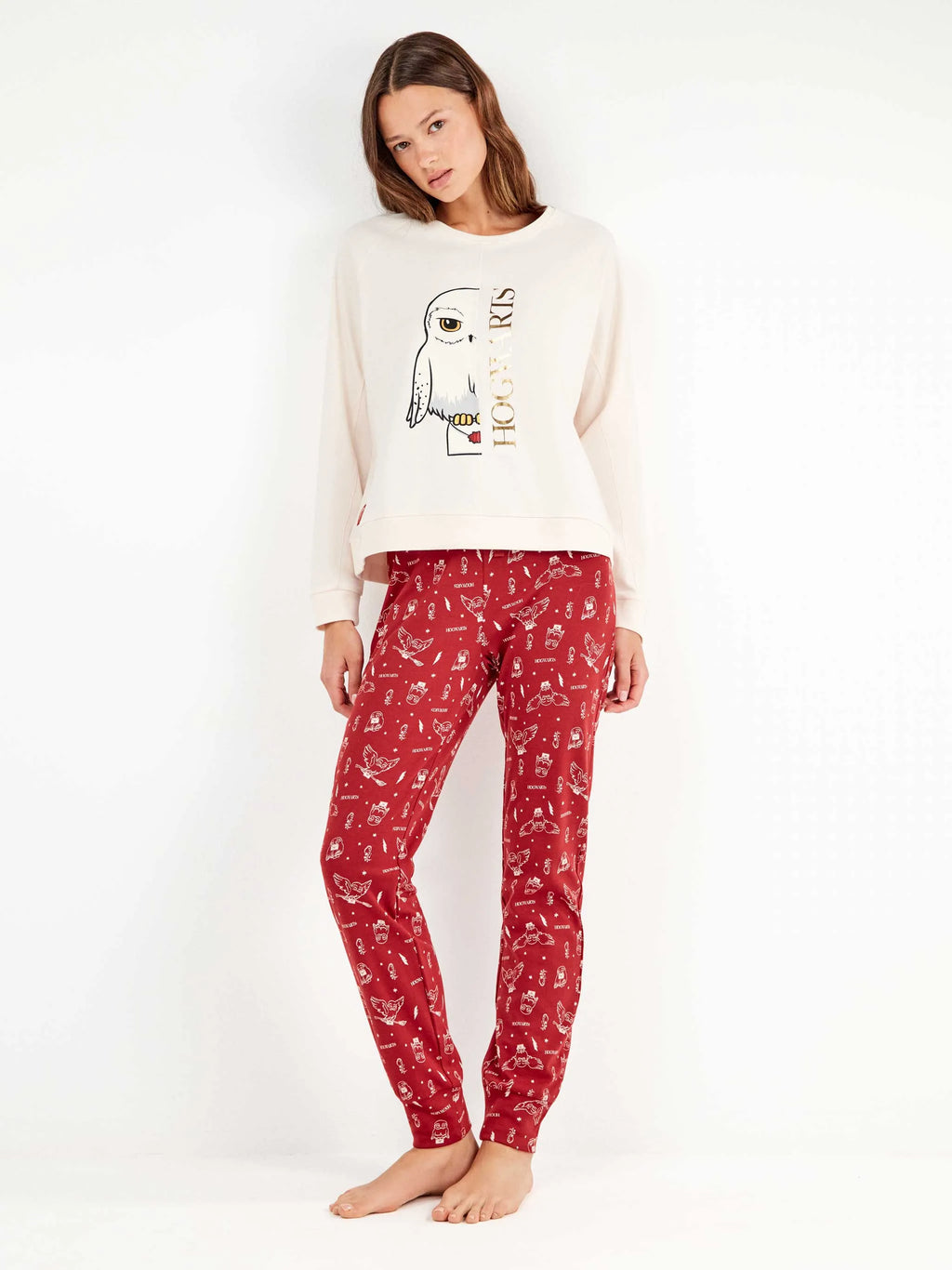 Pigiama donna Gisela Harry Potter caldo cotone 20354
