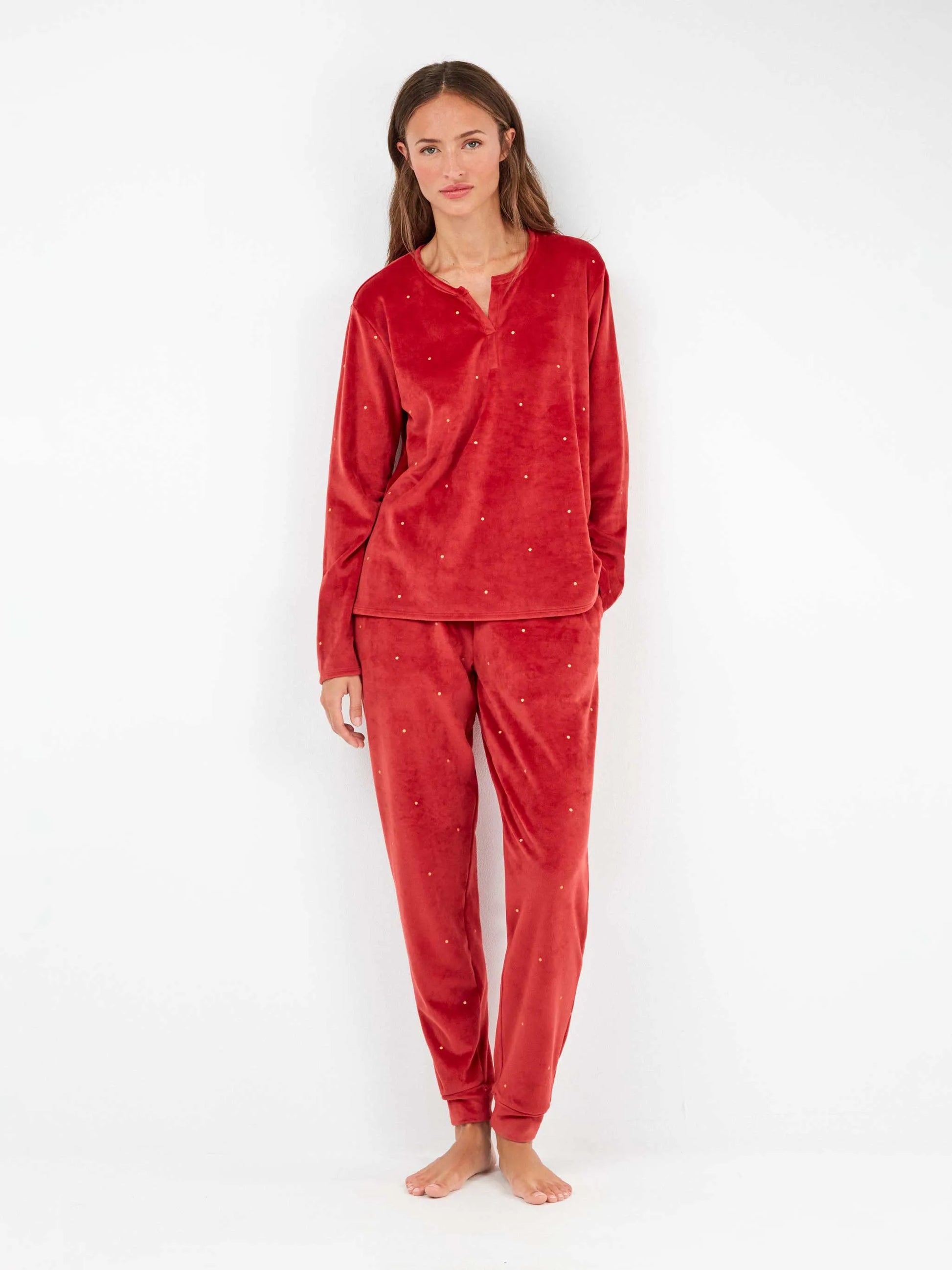 Pigiama donna Gisela pile elasticizzato 20316