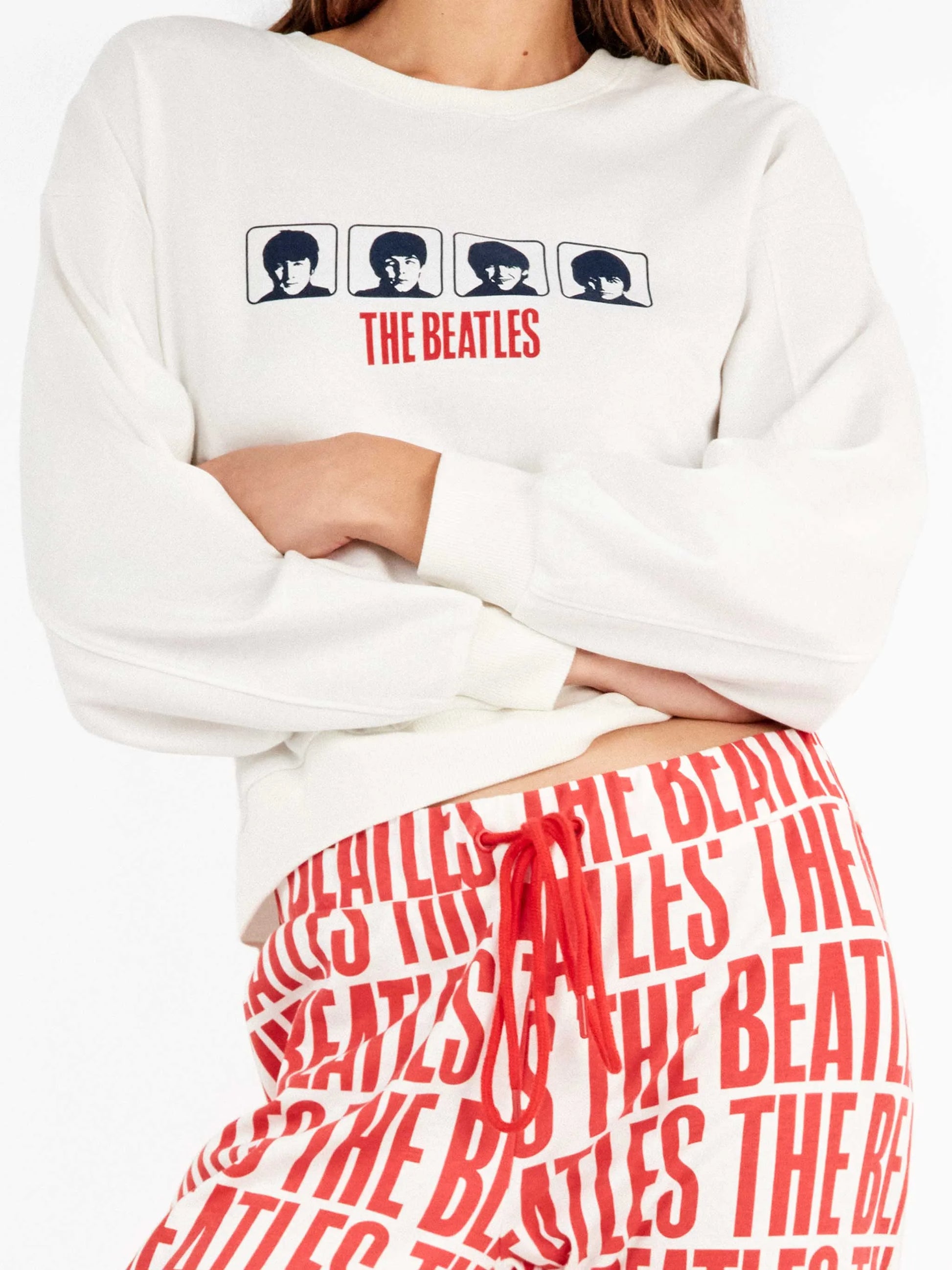 Pigiama donna Gisela caldo cotone The Beatles 20363