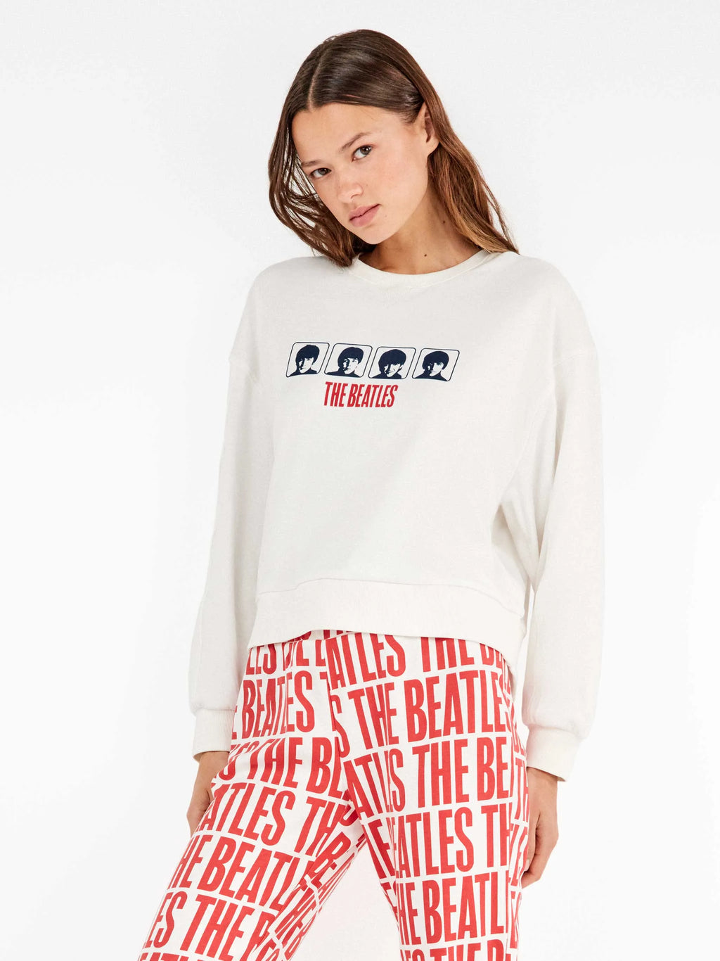 Pigiama donna Gisela caldo cotone The Beatles 20363