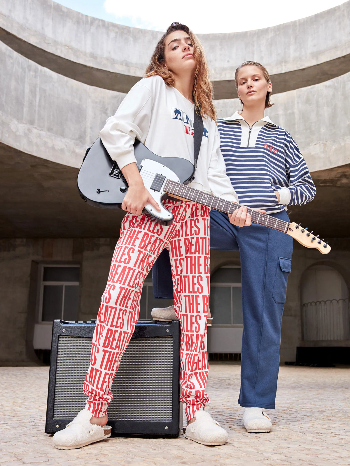 Pigiama donna Gisela caldo cotone The Beatles 20363